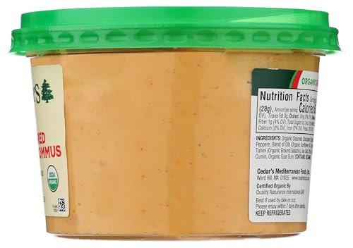 Cedar'S 0044115416028 Foods, Organic Roasted Red Pepper Hommus thumb #5