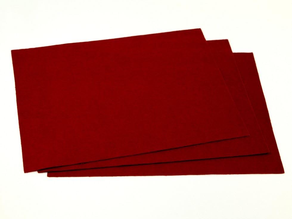 Minerva Lot de 100 feuilles de tissu en feutre acrylique pour la fabrication de jouets, les travaux manuels, l'artisanat et le vin 22,9 x 30,5 cm