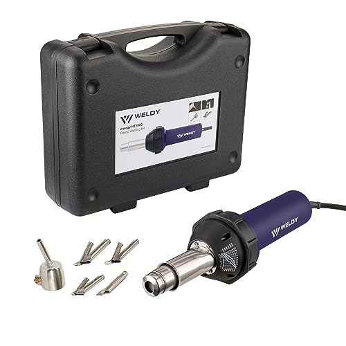 Hot Blast Torch Overlap Air Welding Gun Welder Pistol Tool Hot Air Gun 1600W (120 Voltage and speed nozzle)