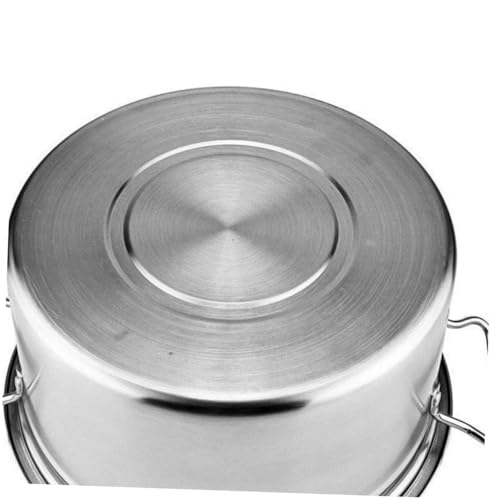 Casserole antiadhésive en acier inoxydable argenté pour induction - 8