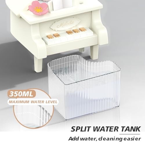 OUUTIIOL Portable Mini humidifie,350mL Cool Mist Humidifie,1200mAh Quiet for Home/Nursery/Office,Portable Mini Air Moisturizer,rechargeable mini humidifier (White) by OUUTIIOL - Image 4
