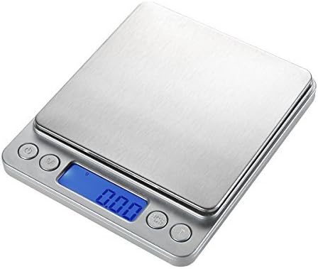 WAOAW 500g/0.01g Digital Pocket Stainless Jewelry & Kitchen food Scale, Lab Weight, 0.001oz Resolution