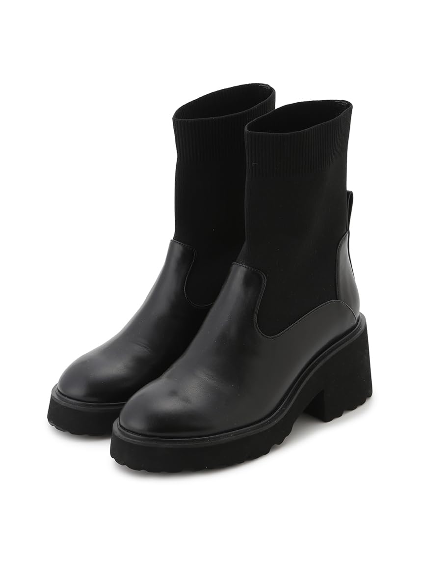 完売 美品snidel ショートブーツ ブラック Amazon | [スナイデル] ショートニットブーツ SWGS254625