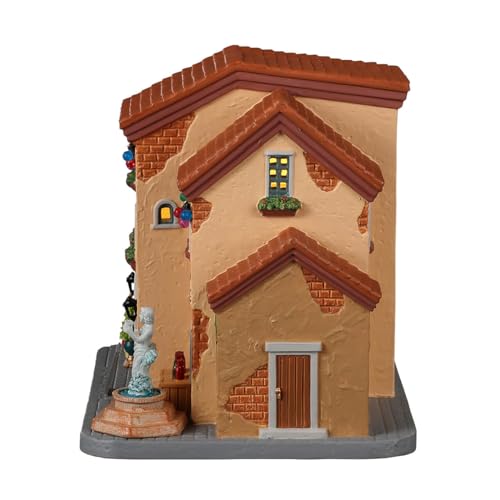Lemax The Wine Merchant edificio de porcelana coleccionable con luces LED a pilas 4