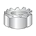 3/8-16 Hex Keps Nuts / 18-8 Stainless Steel (Carton: 500 pcs)