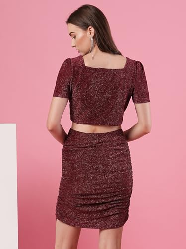 Image of Globus Women Co-Ord Set (3641342001 Maroon S)