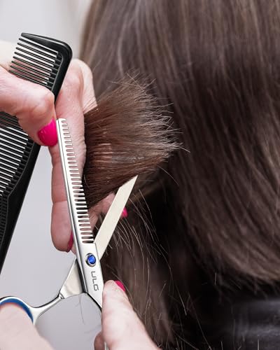 Ciseaux de coiffure professionnels ULG avec ciseaux de coupe droits et effileur - 7