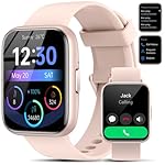 Smart Watch for Men Women - Answer/Make Calls/Quick Reply/AI Voice Assistant, 1.83" for Android iPhone Samsung Compatible IP68 Smartwatch Blood Oxygen Heart Rate Fitness Tracker (Pink, 1.83")