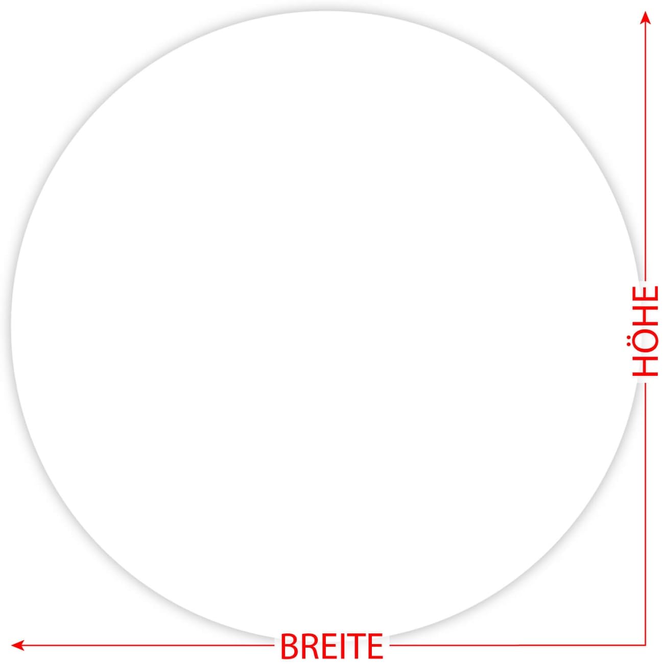 Plexiglas - Disco circular (3-50 cm, 28 cm, 25 unidades), color blanco