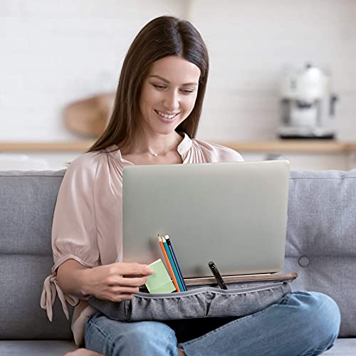 Loryergo Lap Desk, Lap Desk For Laptop, Fits Up To 15.6", Lap Stand For Bed & Couch, Laptop Lap Desk With Cushion, W/ Wrist Pad & Media Slot, For Adult & Kid -Leld12 #TOP6