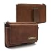 Produktbild VMOJO Retro Leder Klettverschluss Reißverschluss Brieftasche | 360 Drehbar Outdoor Gürtelschnalle Tasche | Kartensteckplatz Für 5,2"-5,5" Handy | Für iPhone 11,iPhone 11 pro,iPhone X/XS/XR(Kaffee)