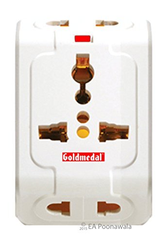 Gold Medal 3 PIN TRAVEL MULTI PLUG Spice 3 Pin Travel Adaptor [PACK OF 1] (B013NTJDH0) Amazon Price History, Amazon Price Tracker