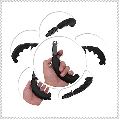 Black Durable Archery Handle Thumb Caliper Bow Release Grip For Compound Bow Archery Release Aid Archery Thumb Release Thumb Release Archery #TOP3