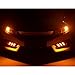 Allinoneparts LED Daytime Running Light Driving Lamps Replacement for 2016-2018 Honda Civic 10th Gen Sedan (Fog Lights not Included)