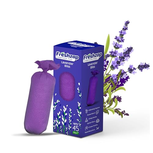 Freshzap Camphor Pod Lavender Bliss 60g |Revitalising Fragrance for Room, Car, Bathroom, & Toilet | Long Lasting Scent Up To 45 Days | Kapoor Aroma | Mosquito Repellent | Camphor Air freshener| (B0CP294VSV) Amazon Price History, Amazon Price Tracker