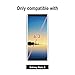 Glass Screen Protector for Samsung Galaxy Note 8,6.3 Inch,1 Pack,Curved Tempered Glass,Easy Installation Tray,Black