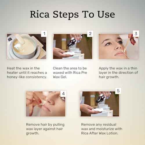 Image of RICA Unisex Adult Brazilian Wax For Leg- 800 Ml, Pack of 1