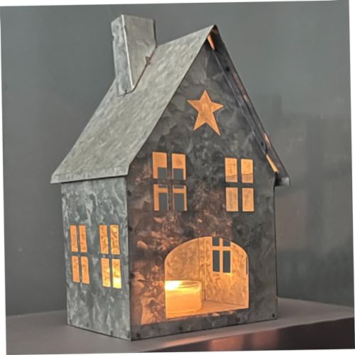 Metal House Tealight Candle Holder (Set of 2) main image 1