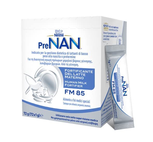 NESTLÉ PreNAN FM85 Alimento a Fini Medici Speciali Polvere, 72 bustine da 1g (72g)
