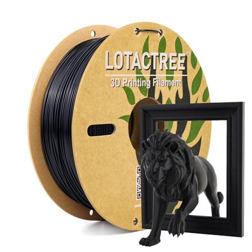 Image of PLA Force Filament Black, Toughened PLA-F Filament 1.75mm 1KG | Toughened Black 3D Printer Filament with PLA-F Formula for High Impact Resistance