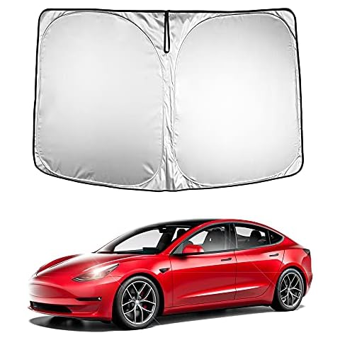 Arcoche Model 3 Windshield Sunshade Folding Cover 2021 Upgrade Cover