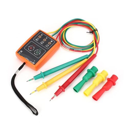 Detector indicador fase digital para solucionar fallas de secuencia en líneas de 60V a 600V CA 2