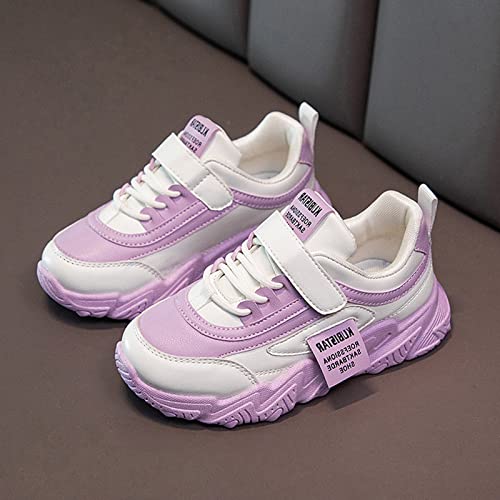 Girls Wide Sneakers Kids Anti-Slip Flat Walking Running Shoes Soft Rubber Sole Athletic Sports Trainers Fall Winter2