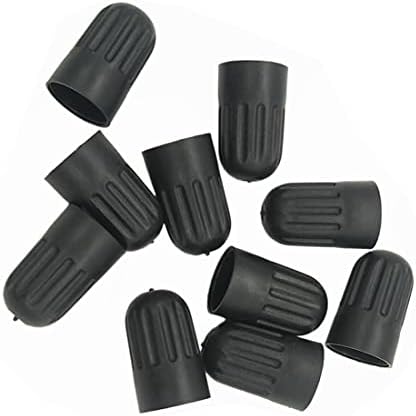 EPSIRMP 10pcs Black Plastic Tire Valve Stem Cover Caps for TR20008 TPMS, Universal Tire Valve Stem Long Caps for Car, Truck, SUV, Bike and Motorcycle