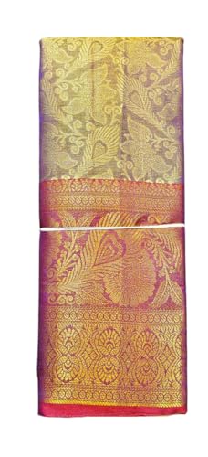 Image of VFCollections Women's Kanchipuram Silk Pure Pattu Sarees With Blouse