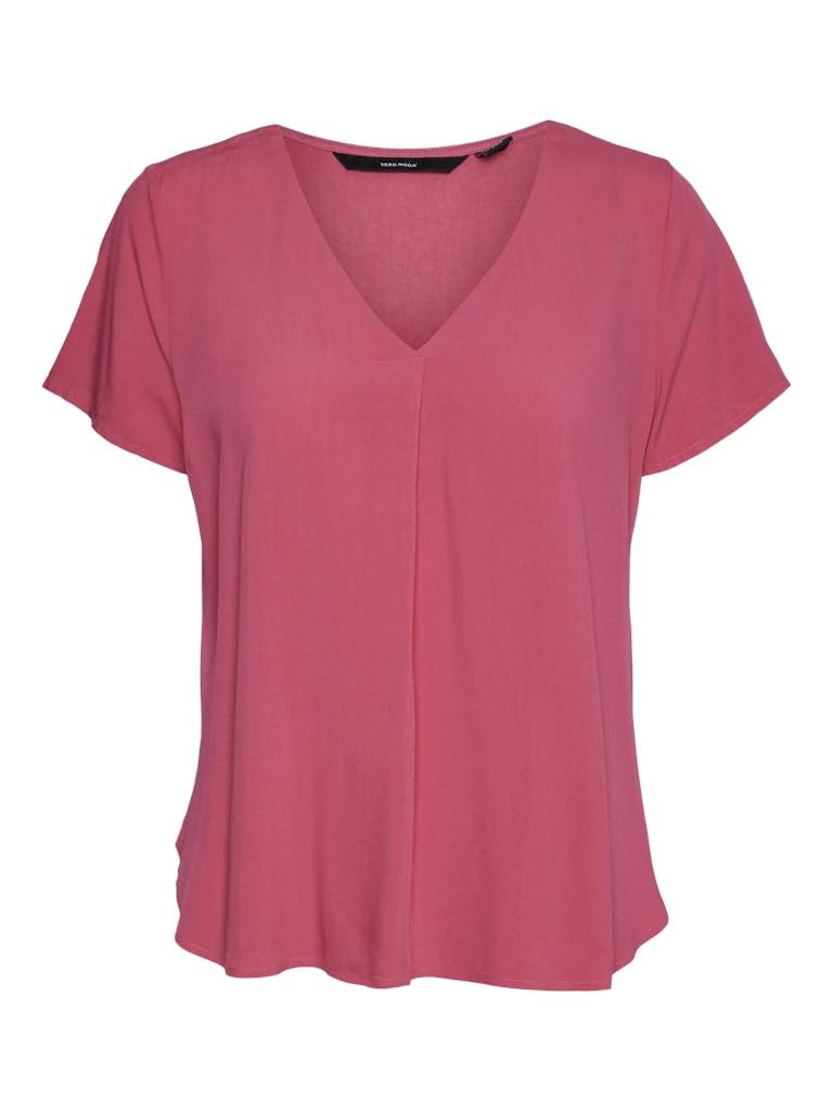VERO MODA VMBRIT SS TOP JRS NOOS, Raspberry Sorbet, M