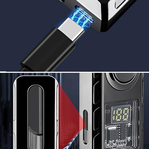 Encendedor inteligente activado por voz con llama dual miniatura 5