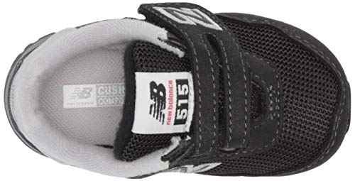 New Balance Unisex Child 515 V1 Hook And Loop Sneaker, Black/Castlerock, 6 Toddler Us #TOP4