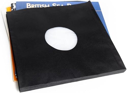 Miniatura 4 de BMC 20 fundas interiores de disco de vinilo para LP de 12 pulgadas  Fundas de papel kraft negras para almacenamiento premium de 33 RPM  Cubiertas de