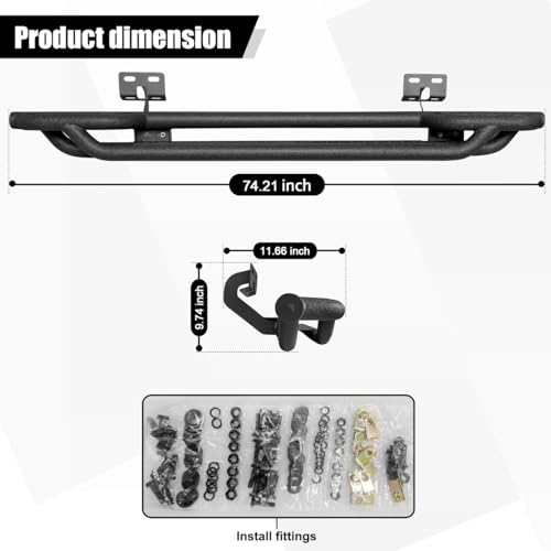 Estribos laterales para Ford F150 2009-2014 miniatura 3
