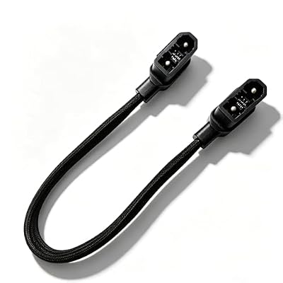 QEWTYI XT150 Battery Cable - 20 Inches, Braided Upgrade - Compatible with Delta 2, Delta 3 (Plus/1500), Delta Max, Wave 2/3 - Not Compatible with Delta Pro, Pro 3, Ultra, 3 Max