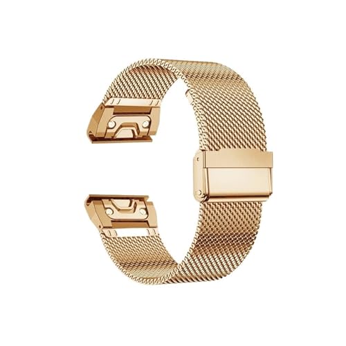 [PLYYQZM] �X�e�����X�X�`�[���o���h,�ɍ���Gar min Watch fenix 6 6x 7 7x pro 5 5x plus 5s 6s 20/22/26mm ���^���X�g���b�v ���X�g�o���h �u���X���b�g �A�N�Z�T���[ �ɓK��(Rose go
