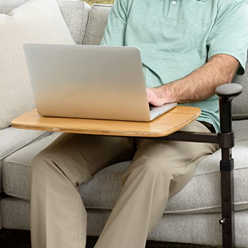 Stander Omni Tray Table, Adjustable Recliner Swivel TV Tray with Standing Handle for Adults, Seniors, and Elderly, Bamboo Laptop Desk for Chairs and Couches, Mobility Aid Sit and Stand Lift Assist 5 Stander Omni Tray Table, Adjustable Recliner Swivel TV Tray with Standing Handle for Adults, Seniors, and Elderly, Bamboo Laptop Desk for Chairs and Couches, Mobility Aid Sit and Stand Lift Assist - Image 6
