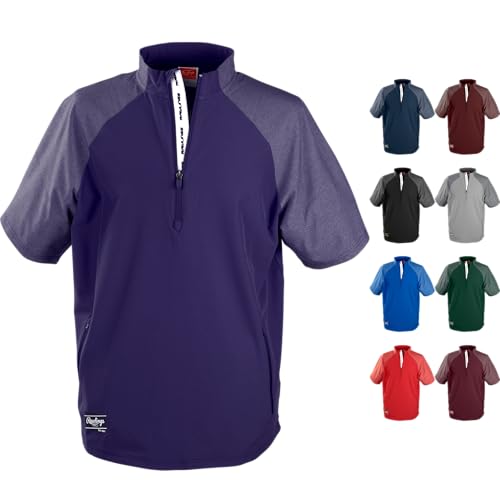 Rawlings Men's Colorsync Short Sleeve Cage Jacket | Adult Sizes | Multiple Colors