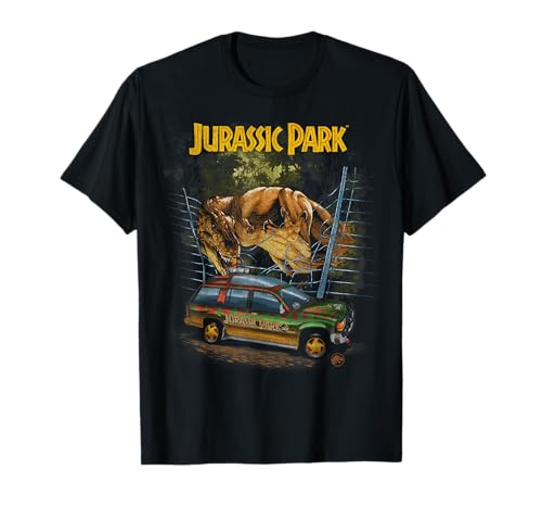 Jurassic Park Vintage T-Rex Break Out T-Shirt Small