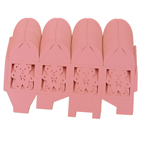 VILLFUL 50 Cajas De Dulces, Cajas De Embalaje Para Dulces, Cajas De Pequeñas, Cajas De Golosinas Con Forma De Oso, Cajas De Golosinas, Cajas De Dulces, Cajas De Decorativas, Cajas Para