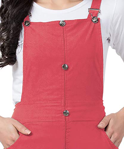 ORIEX Girls Button Skirt Dungaree with Top Peach 11-12 Years 2