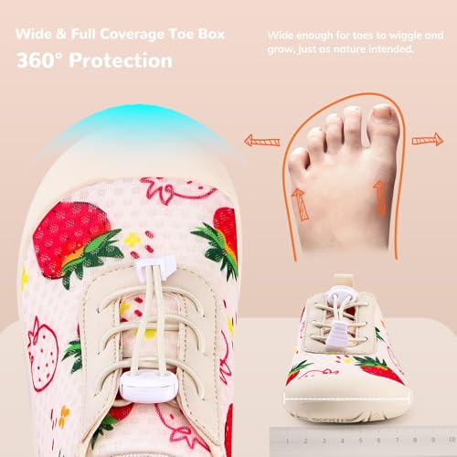 Image of WateLves Wide Toddler Water Shoes Kids Barefoot Athletic Sneakers Girls Boys Quick Dry Aqua Socks for Beach Hiking Swim Kayak Sport Accessories, Camping Essentials
