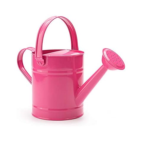BHSHUXI Iron Watering Can,1.5 Liter Metal Watering Can kids Children Garden Outdoor Watering Bucket Sprinkling Kettle Decorative Farmhouse Style Watering Can Cover