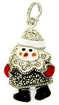 Judith Jack Christmas Snowman Charm