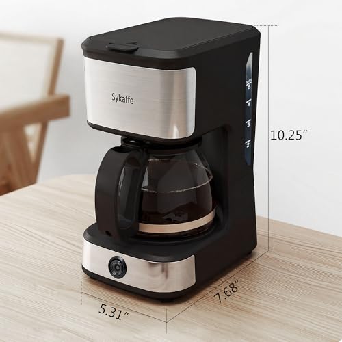 Sykaffe 5 Cup Compact Coffee Maker