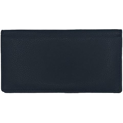 Black RFID Leather Checkbook Cover by 123 Cheap Checks Cover