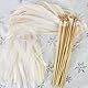 Wedding Wands 30 Stück Zauberstäbe Hochzeit Luftschlangen,Hochzeit Stäbe mit Glöckchen,Romantic Seidenfeenstab für Hochzeiten Geburtstage Partys Feiertagsfeiern Verwendet Weihnachten- (Beige)