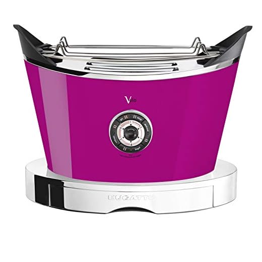 Bugatti Italy Volo - Tostador (2 rebanada(s), Lila, Acero inoxidable, Acero, 930 W, 230-240 V, 50-60 Hz)