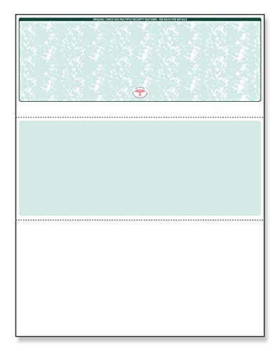 NextSecure - Cheques de tinta y láser en blanco, 500 hojas por paquete