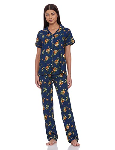 Image of Longies Women's Rayon Pyjama Night Suit Regular